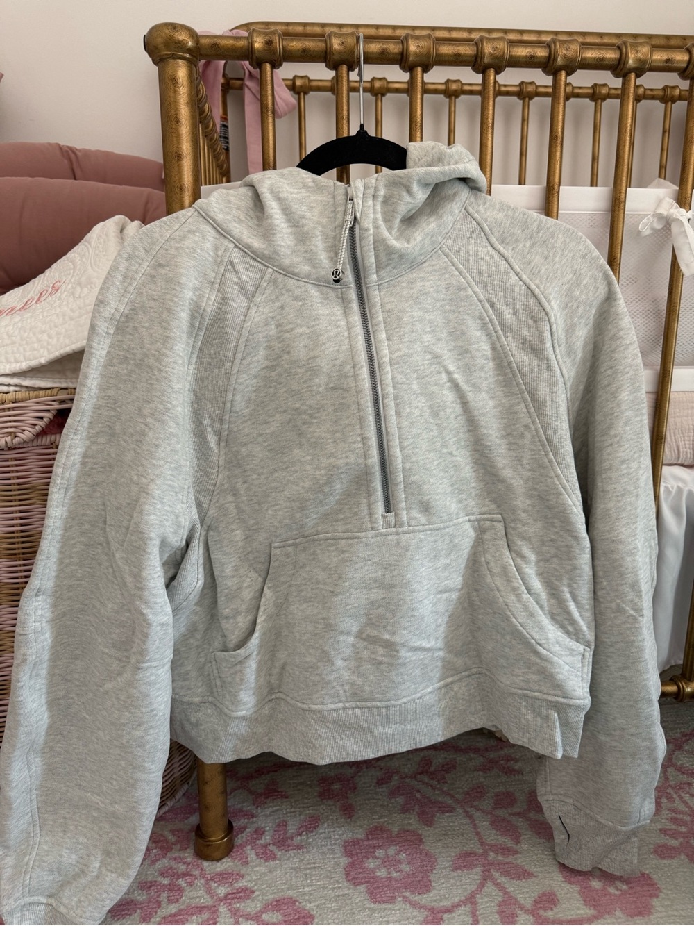 Lululemon Scuba Gray Half-Zip Hoodie Sweater